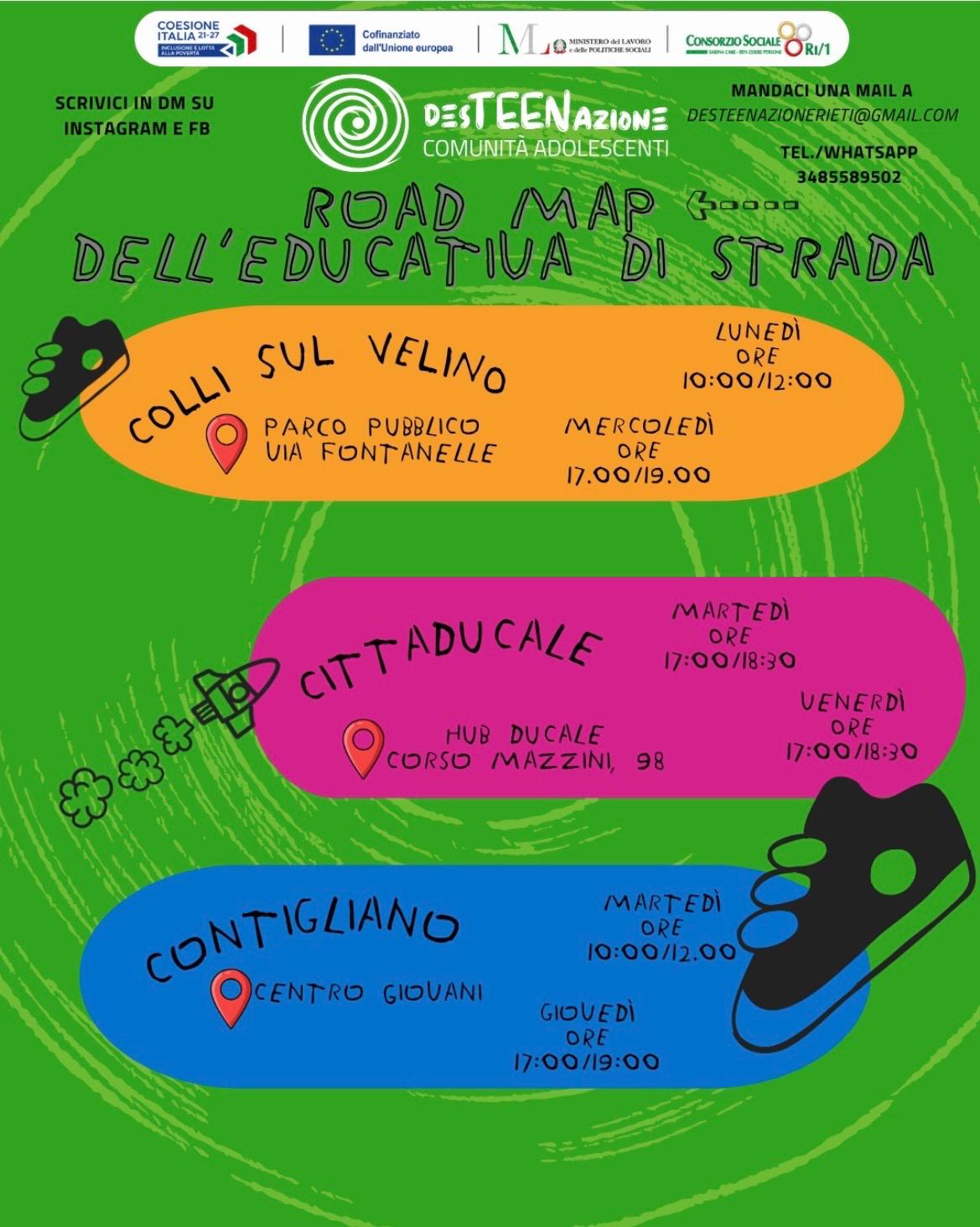 Road Map dell'educativa di strada